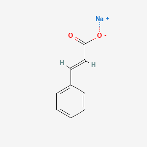 Chemical structure of Sodium cinnamate