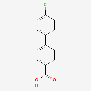 Chemical structure of 4-(4-Chlorophenyl)benzoic acid