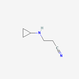 Chemical structure of 3-(Cyclopropylamino)propionitrile
