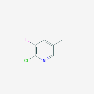 Chemical structure of 2-Chloro-3-iodo-5-methylpyridine