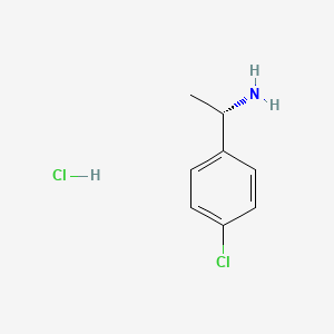 Chemical structure of (S)-1-(4-Chlorophenyl)ethylamine hydrochloride