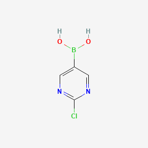 Chemical structure of (2-Chloropyrimidin-5-yl)boronic acid