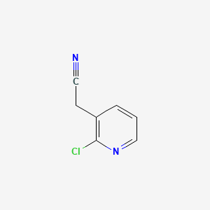 Chemical structure of 2-(2-chloropyridin-3-yl)acetonitrile