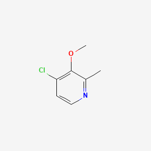 Chemical structure of 4-chloro-3-methoxy-2-methylpyridine