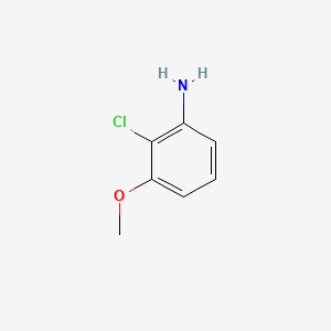 Chemical structure of 2-chloro-3-methoxyaniline