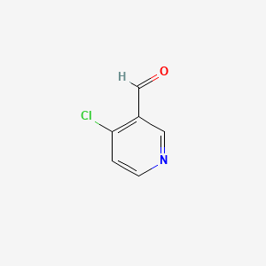 Chemical structure of 4-chloropyridine-3-carbaldehyde