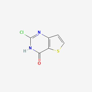 Chemical structure of 2-chloro-3H,4H-thieno[3,2-d]pyrimidin-4-one