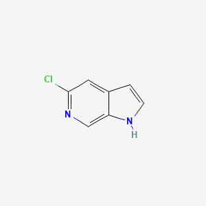 Chemical structure of 5-chloro-1H-pyrrolo[2,3-c]pyridine