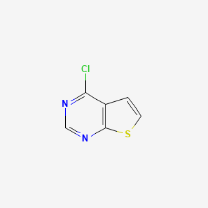 Chemical structure of 4-chlorothieno[2,3-d]pyrimidine