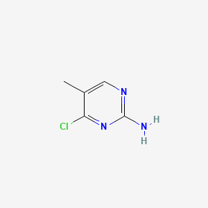 Chemical structure of 4-chloro-5-methylpyrimidin-2-amine
