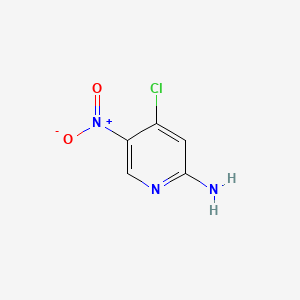Chemical structure of 4-chloro-5-nitropyridin-2-amine