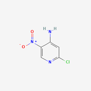 Chemical structure of 2-chloro-5-nitropyridin-4-amine