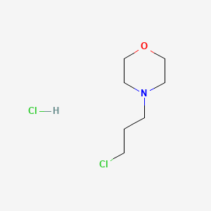 Chemical structure of 4-(3-chloropropyl)morpholine hydrochloride