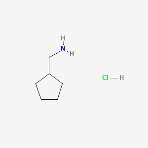 Chemical structure of cyclopentylmethanamine hydrochloride