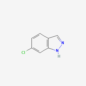 Chemical structure of 6-chloro-1H-indazole