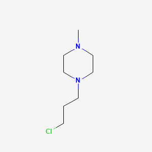 Chemical structure of 1-(3-Chloropropyl)-4-methylpiperazine