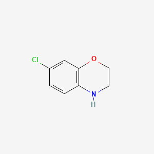 Chemical structure of 7-Chloro-3,4-dihydro-2H-1,4-benzoxazine