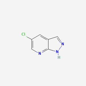 Chemical structure of 5-Chloro-1h-pyrazolo[3,4-b]pyridine