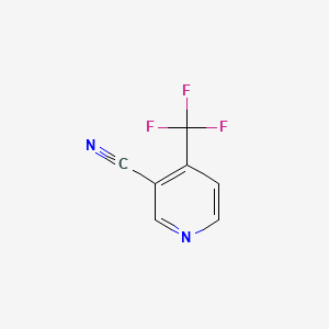 Chemical structure of 3-Cyano-4-(trifluoromethyl)pyridine