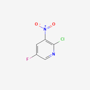 Chemical structure of 2-Chloro-5-fluoro-3-nitropyridine