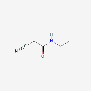 Chemical structure of 2-Cyano-n-ethylacetamide
