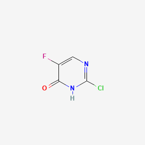 Chemical structure of 2-Chloro-5-fluoropyrimidin-4-one