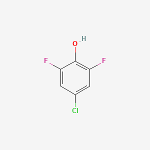 Chemical structure of 4-Chloro-2,6-difluorophenol