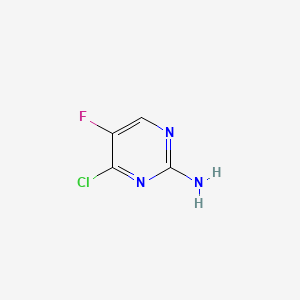 Chemical structure of 4-Chloro-5-fluoropyrimidin-2-amine