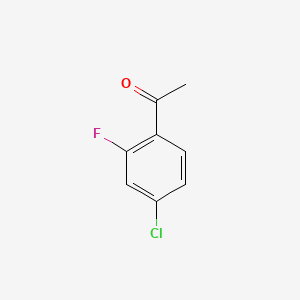 Chemical structure of 4'-Chloro-2'-fluoroacetophenone
