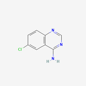 Chemical structure of 6-Chloroquinazolin-4-amine