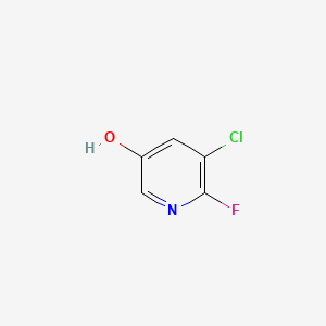 Chemical structure of 3-Chloro-2-fluoro-5-hydroxypyridine