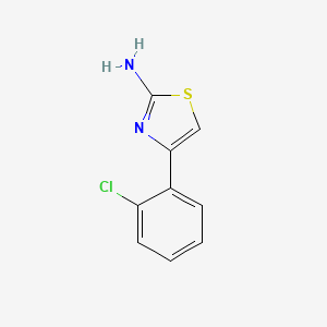 Chemical structure of 2-Amino-4-(2-chlorophenyl)thiazole