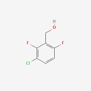Chemical structure of 3-Chloro-2,6-difluorobenzyl alcohol