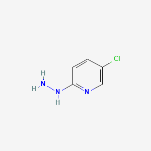 Chemical structure of 5-Chloro-2-hydrazinopyridine