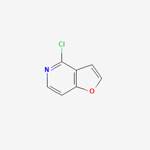 Chemical structure of 4-Chlorofuro[3,2-c]pyridine