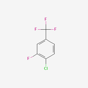 Chemical structure of 4-Chloro-3-fluorobenzotrifluoride