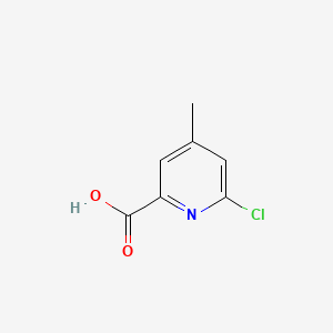Chemical structure of 6-Chloro-4-methylpyridine-2-carboxylic acid