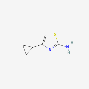 Chemical structure of 4-Cyclopropyl-2-thiazolamine