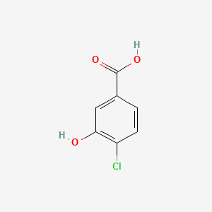 Chemical structure of 4-Chloro-3-hydroxybenzoic acid