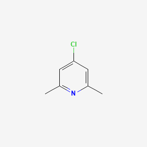 Chemical structure of 4-Chloro-2,6-dimethylpyridine