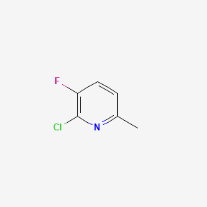 Chemical structure of 2-Chloro-3-fluoro-6-picoline