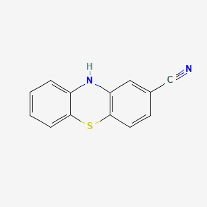 Chemical structure of 2-Cyano-phenothiazine