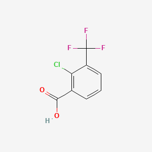 Chemical structure of 2-Chloro-3-(trifluoromethyl)benzoic acid