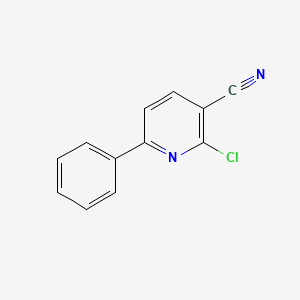 Chemical structure of 2-Chloro-6-phenylnicotinonitrile