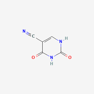 Chemical structure of 5-Cyanouracil