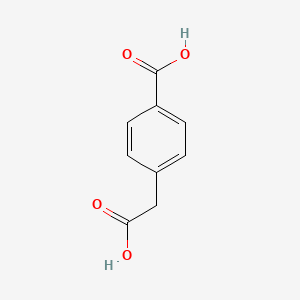 Chemical structure of 4-Carboxyphenylacetic acid