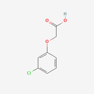 Chemical structure of 3-Chlorophenoxyacetic acid