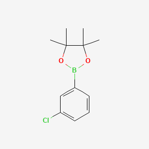 Chemical structure of 3-Chlorophenylboronic acid pinacol ester