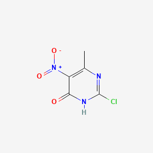 Chemical structure of 2-Chloro-6-methyl-5-nitro-4(1h)-pyrimidinone