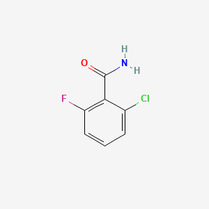 Chemical structure of 2-Chloro-6-fluorobenzamide